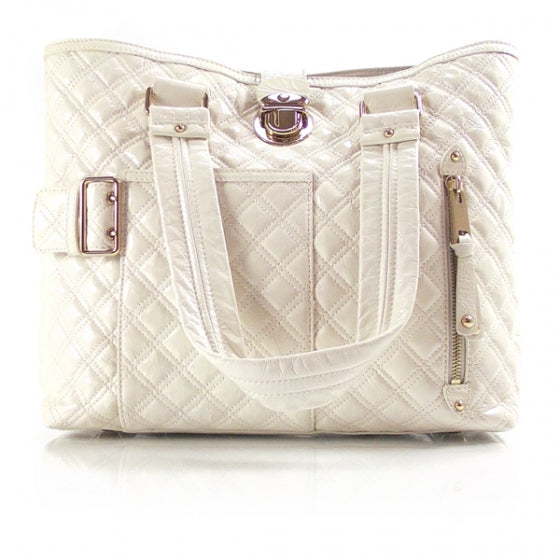 Leather Quilted Ursula Chalk