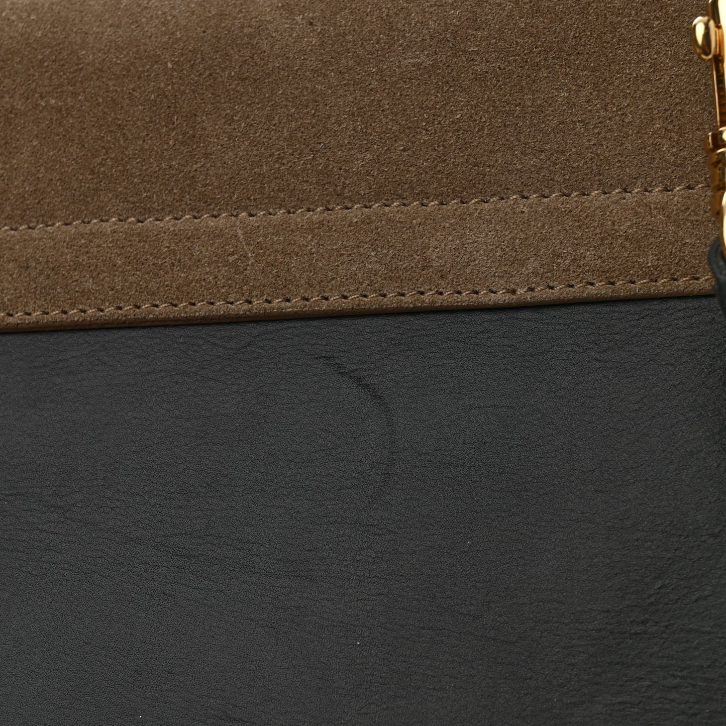 Calfskin Suede Medium Tri-Color Trapeze Grey