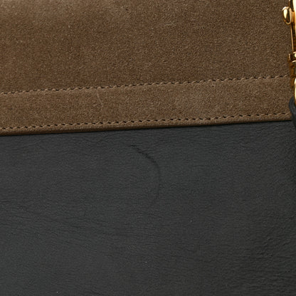 Celine Calfskin Suede Medium Tri-Color Trapeze Grey 15 of 18