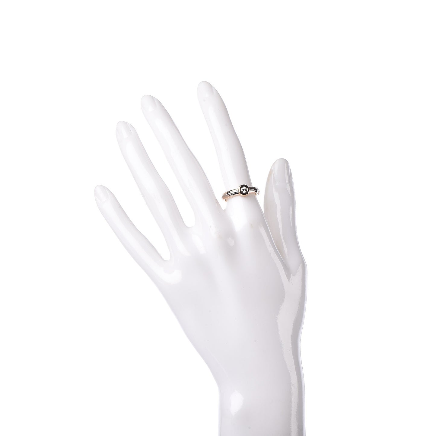18K Pink Yellow White Gold Diamond Solitaire Trinity Ring 52 6
