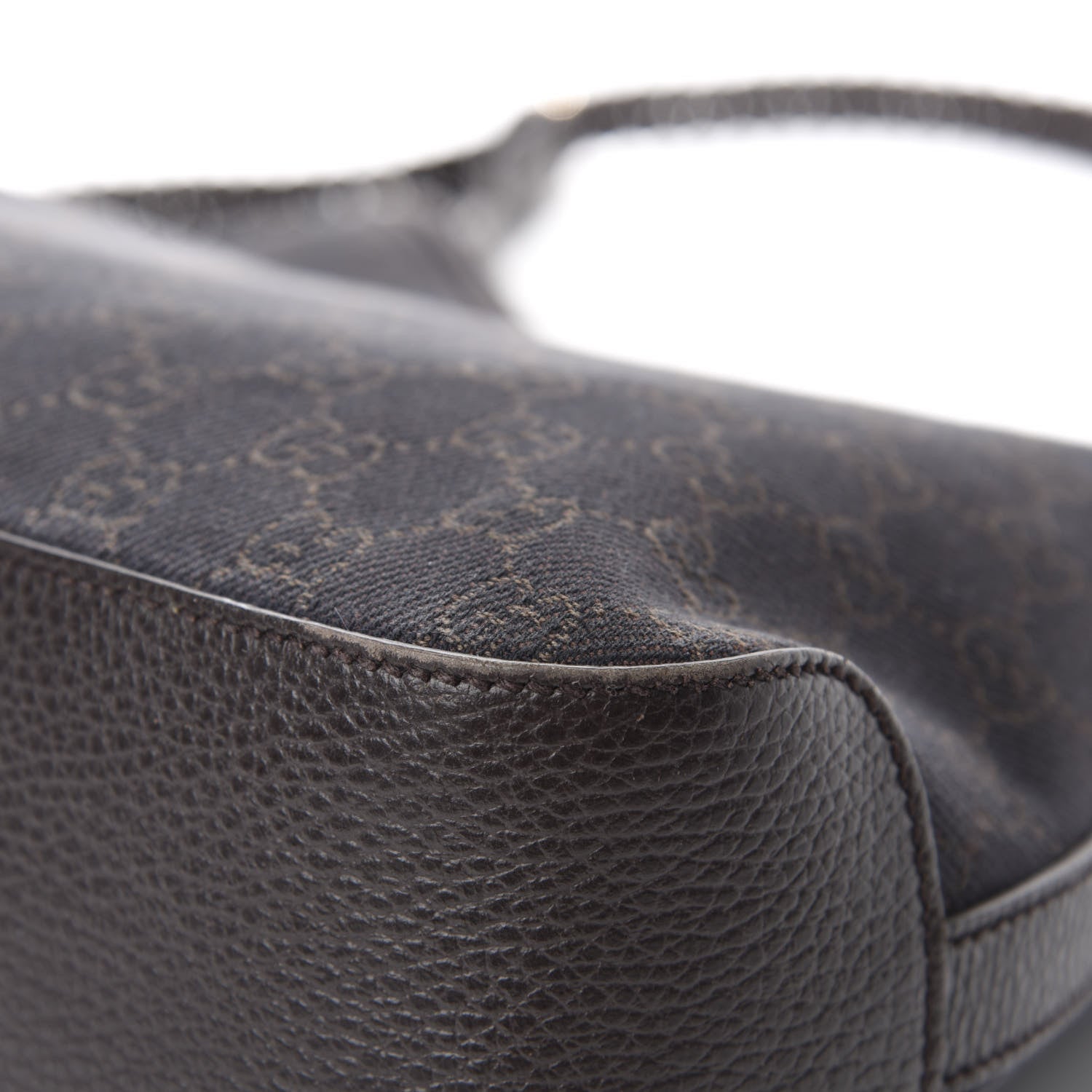 Gucci Monogram Medium Marrakech Hobo Dark Brown 10 of 15