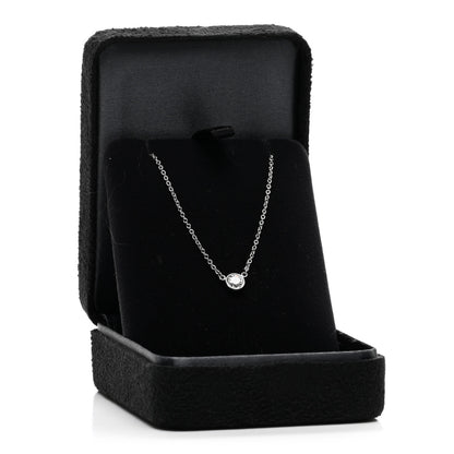 Tiffany Platinum Diamond .22ct Elsa Peretti Diamonds By The Yard Pendant Necklace 5 of 5
