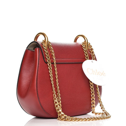 Chloe Grained Lambskin Drew Shoulder Bag Intense Red 3 of 7