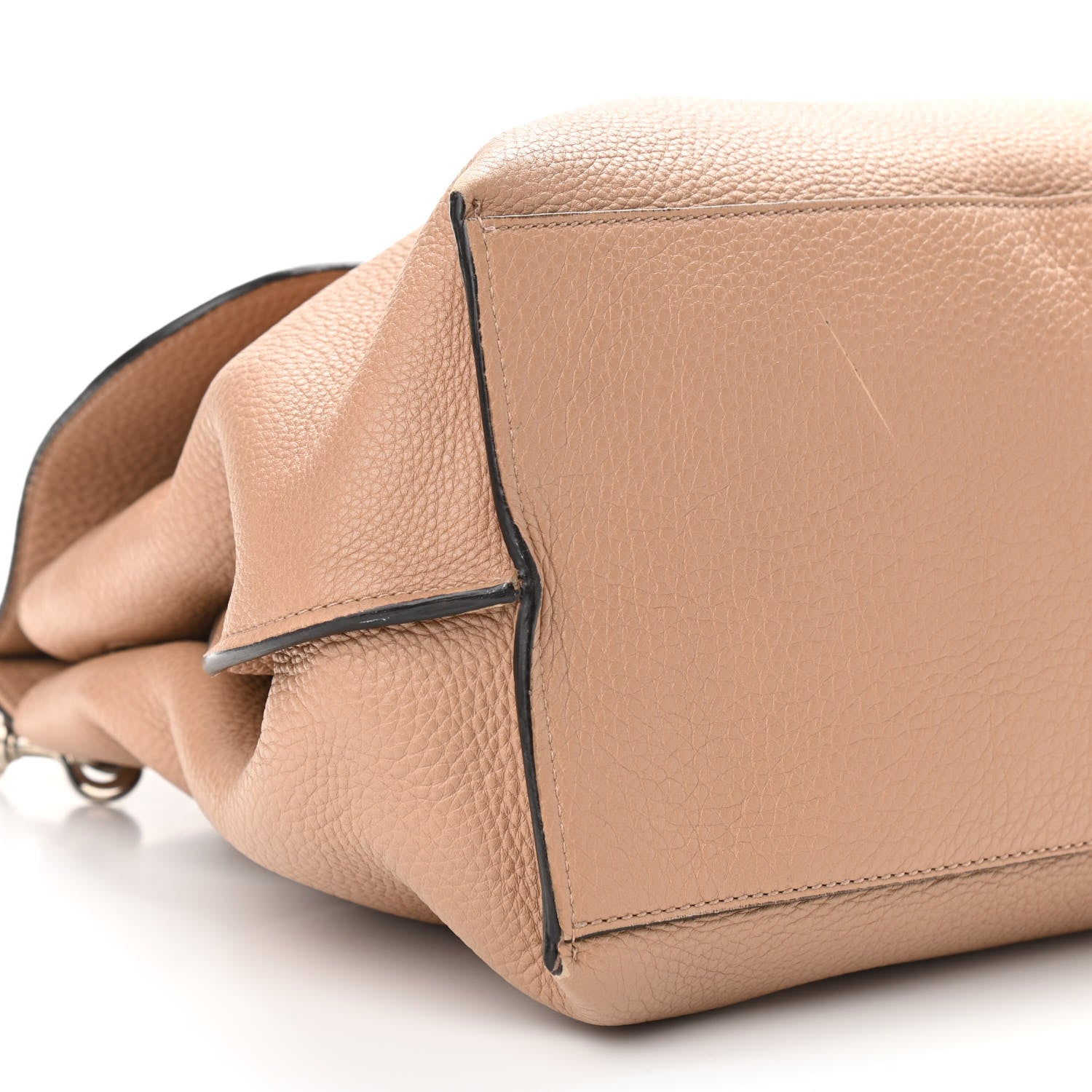 Gucci Cellarius Calfskin Large Bamboo Daily Top Handle Bag Camelia 7 of 11