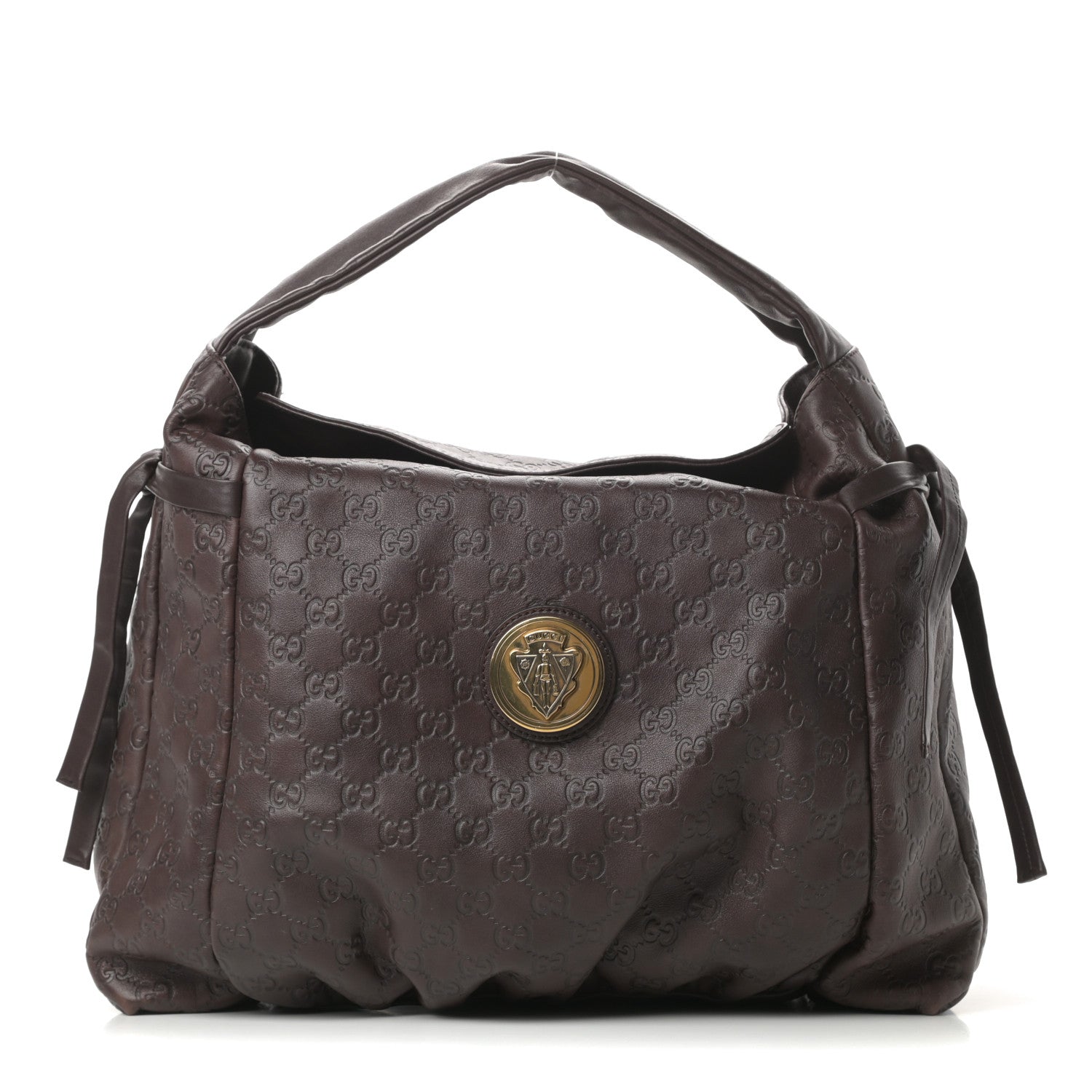 Gucci Guccissima Medium Hysteria Tote Chocolate 1 of 11