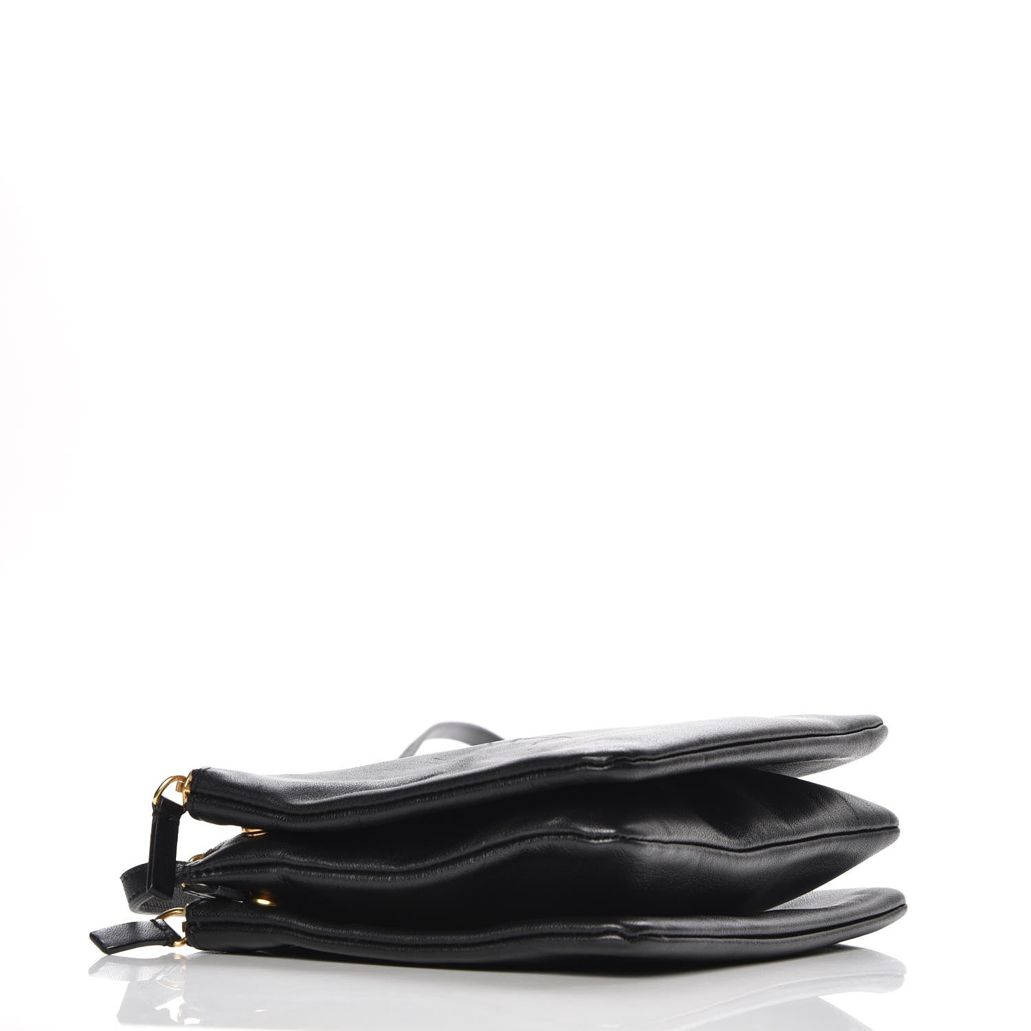 Celine Lambskin Small Trio Crossbody Bag Black 4 of 9