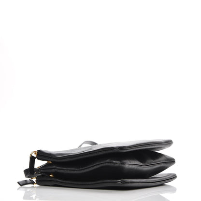 Celine Lambskin Small Trio Crossbody Bag Black 4 of 9