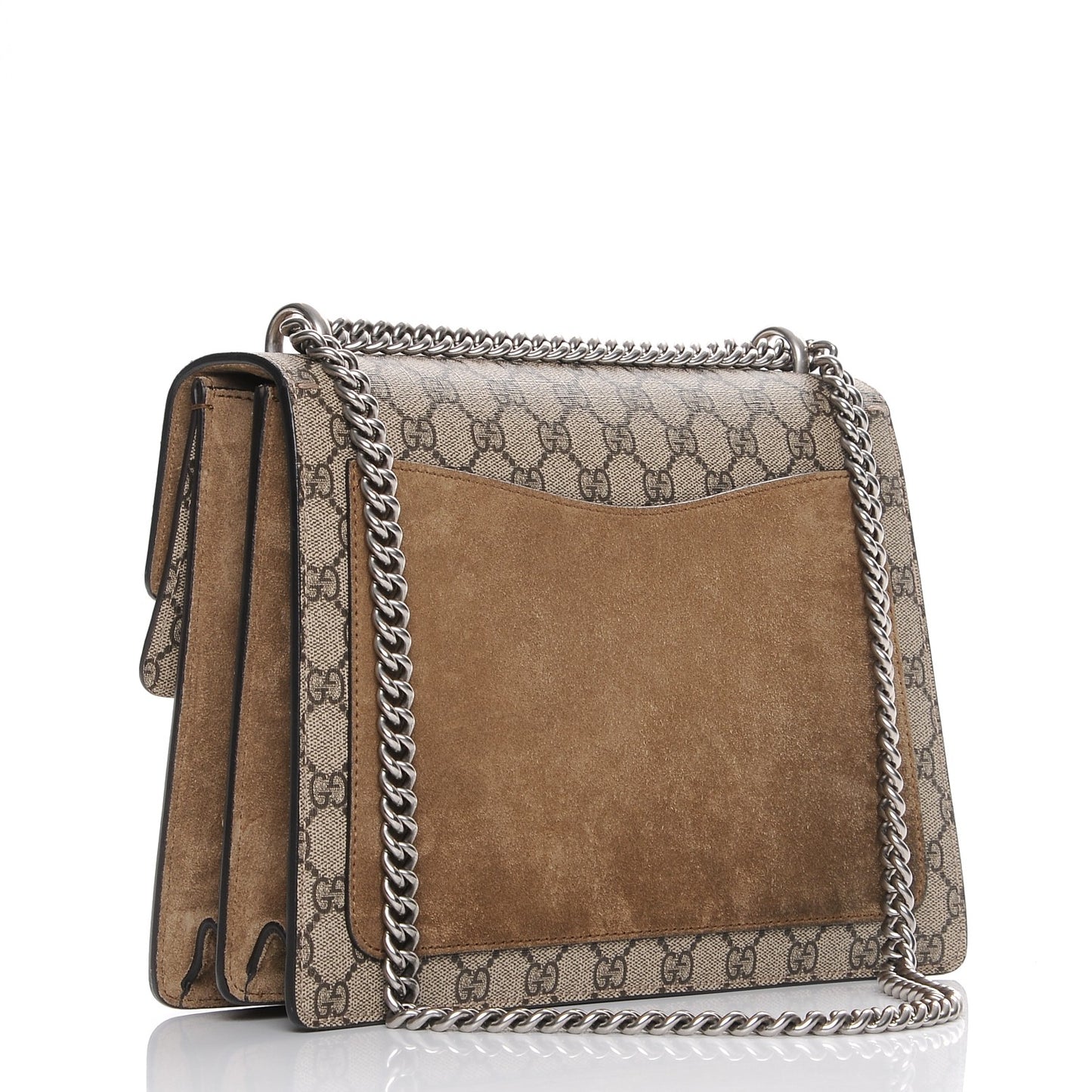 GG Supreme Monogram Medium Dionysus Shoulder Bag Taupe