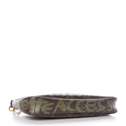 Louis Vuitton Monogram Graffiti Pochette Accessories Kaki 4 of 10