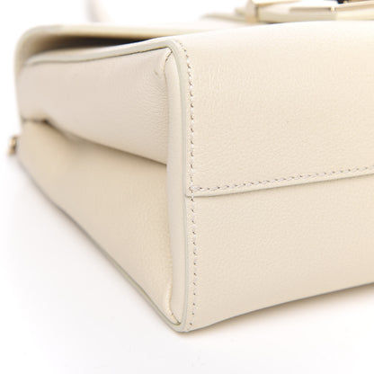Jimmy Choo Grainy Calfskin Small Marianne Shoulder Bag Linen 7 of 9