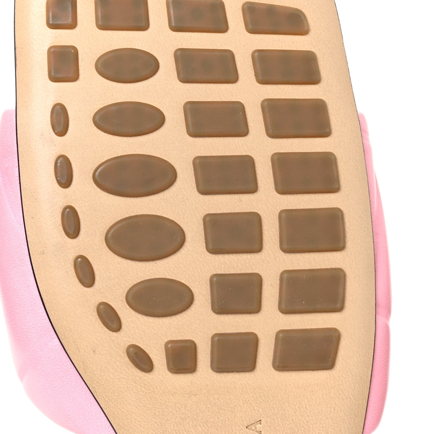 Nappa Quilted Rubber Lido Flat Sandals 35.5 Blossom