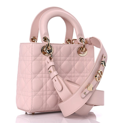 Christian Dior Lambskin Cannage Small My ABCDior Lady Dior Powder Pink 3 of 8