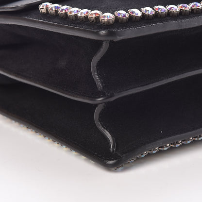 Gucci Suede Crystal Small Dionysus Shoulder Bag Black 8 of 10