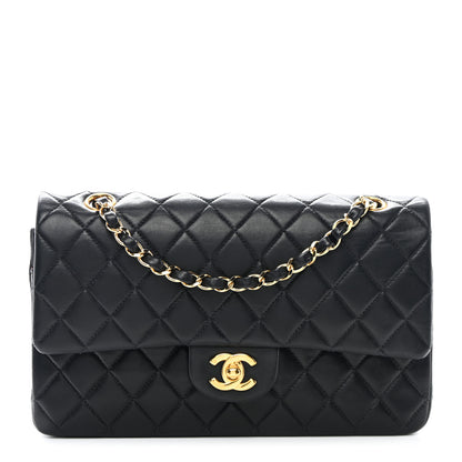 Chanel Lambskin Quilted Medium Double Flap Black 1 of 12