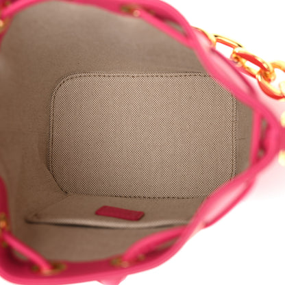 MCM Nappa Mini Drawstring Aren Chain Bag Beetroot Purple 5 of 10