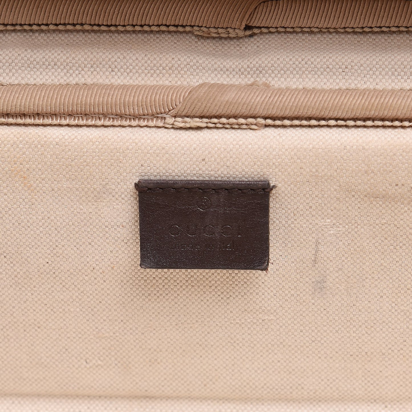 GG Supreme Monogram Four Wheel Carry On Suitcase Dark Brown