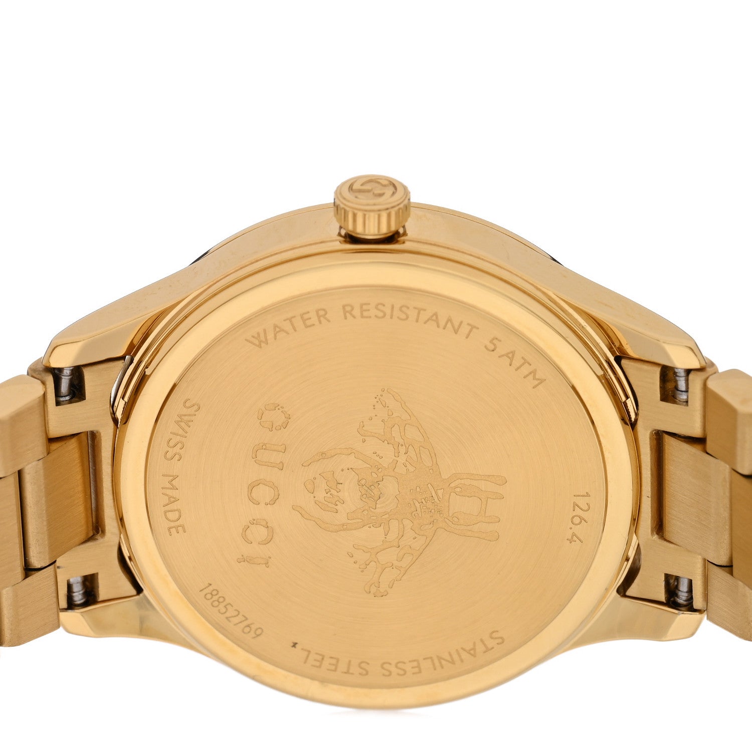 Gucci Stainless Steel 32mm G-Timeless Bee Quartz Watch Gold 4 of 5