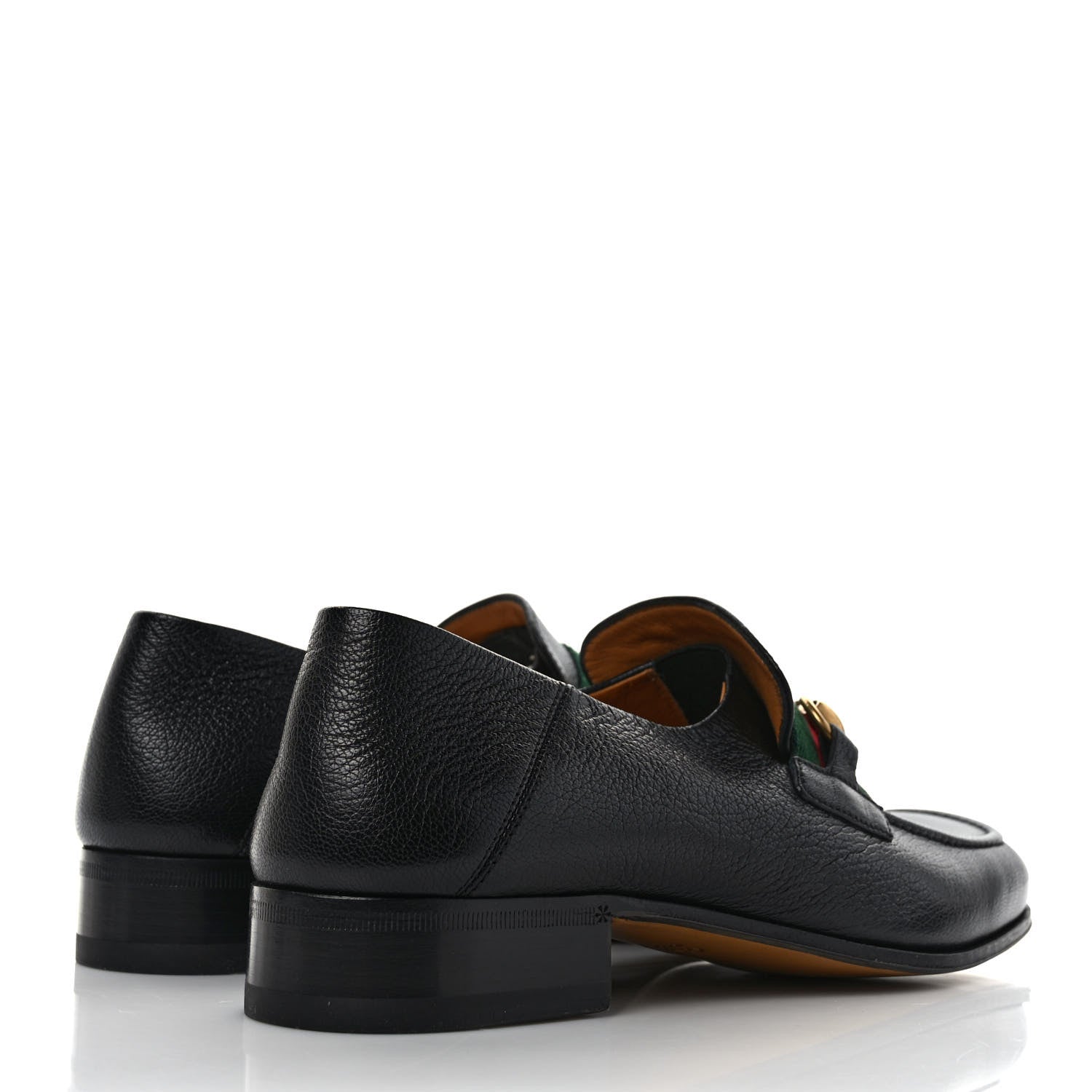 Gucci Havely Kid Web Mens Horsebit Loafers 6 Black 4 of 9