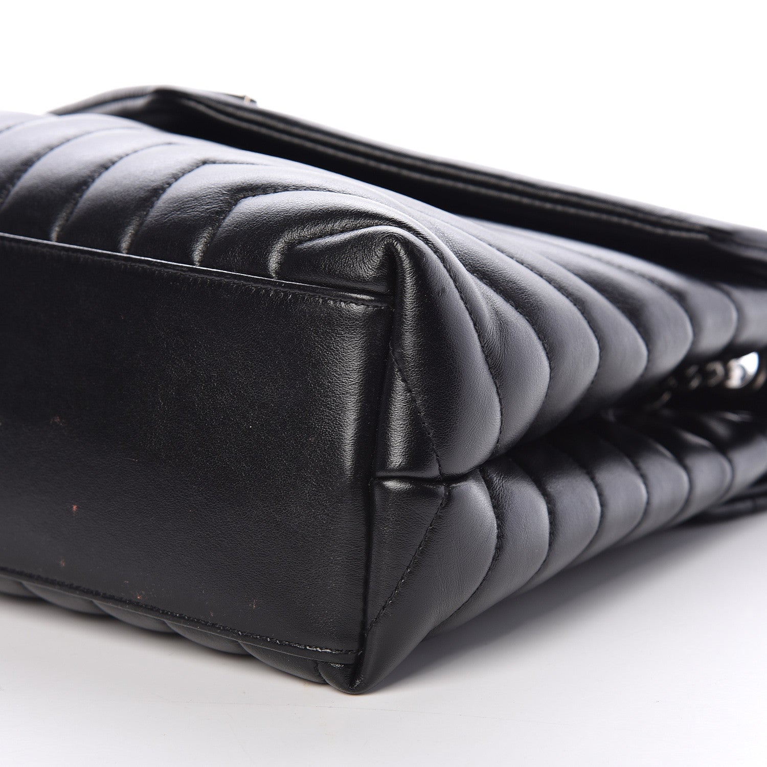 Saint Laurent Calfskin Y Quilted Monogram Medium Loulou Chain Satchel Black 9 of 11