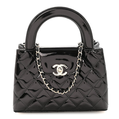 Chanel Patent Calfskin Quilted Nano Kelly Shopper Black 1 of 11