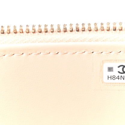 Chanel Caviar Quilted Top Handle Long Vanity Beige 7 of 11