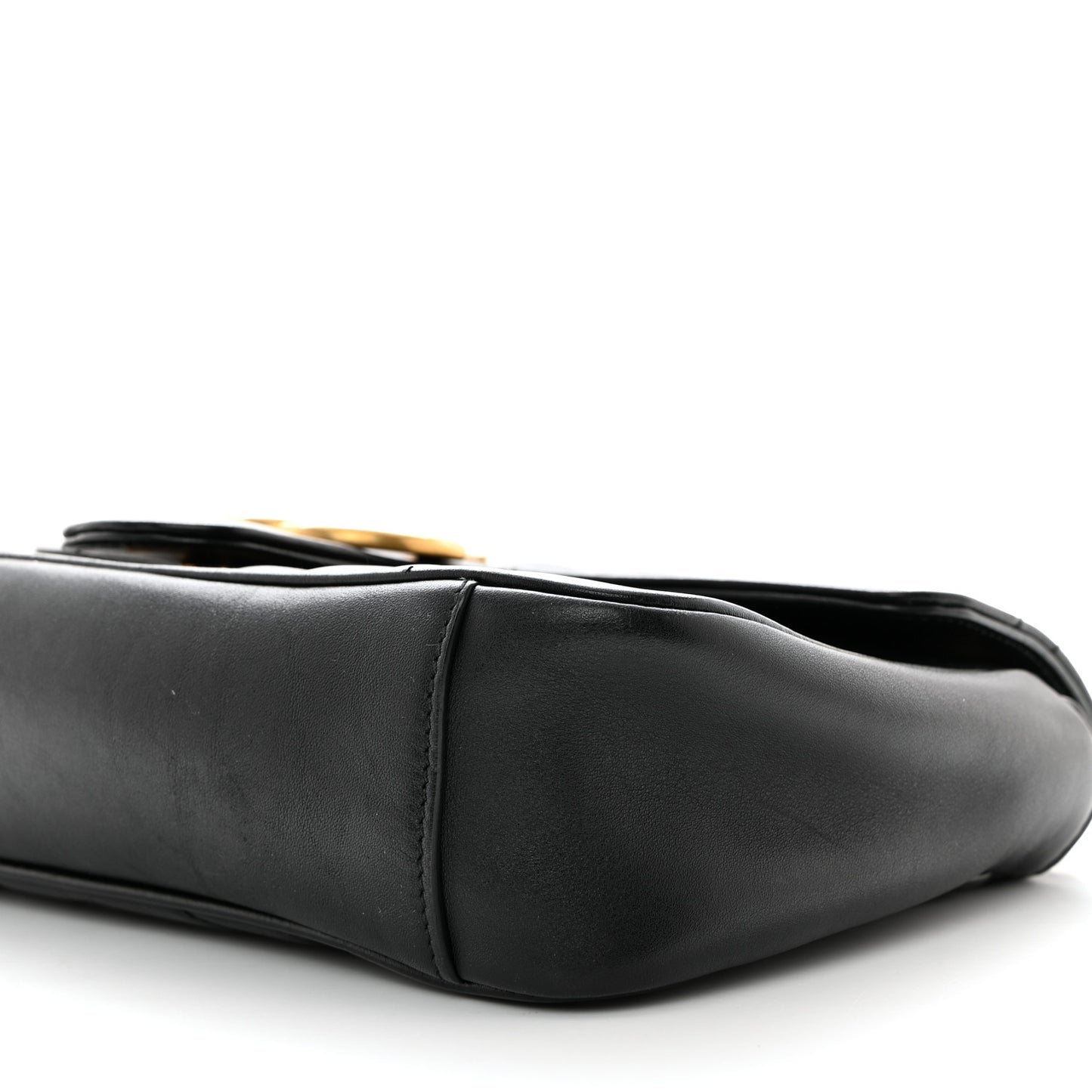 Calfskin Matelasse Small GG Marmont Shoulder Bag Black