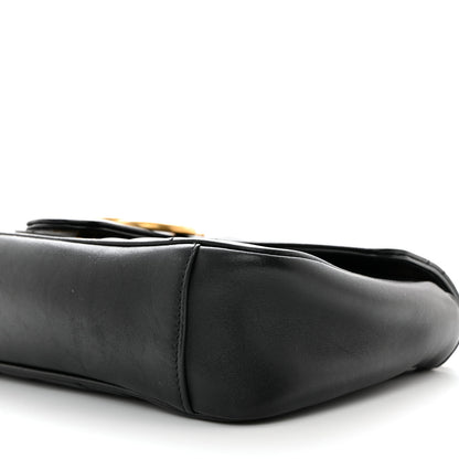 Gucci Calfskin Matelasse Small GG Marmont Shoulder Bag Black 10 of 10