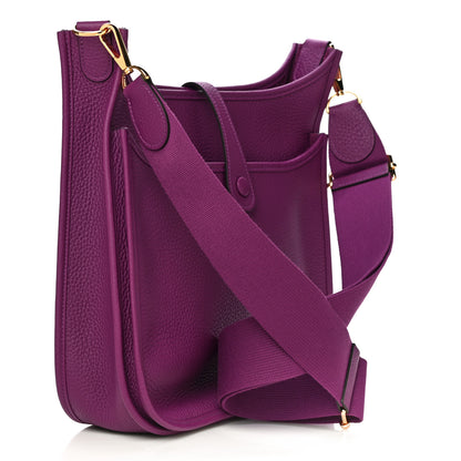 Hermes Taurillon Clemence Evelyne III PM Anemone 2 of 9