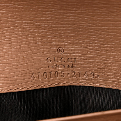 Gucci Calfskin Blooms Print Continental Wallet Pink Apricot Multicolor 6 of 9