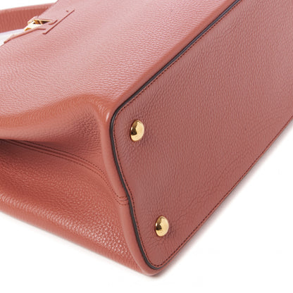 Louis Vuitton Taurillon Capucines MM Terracotta 5 of 8