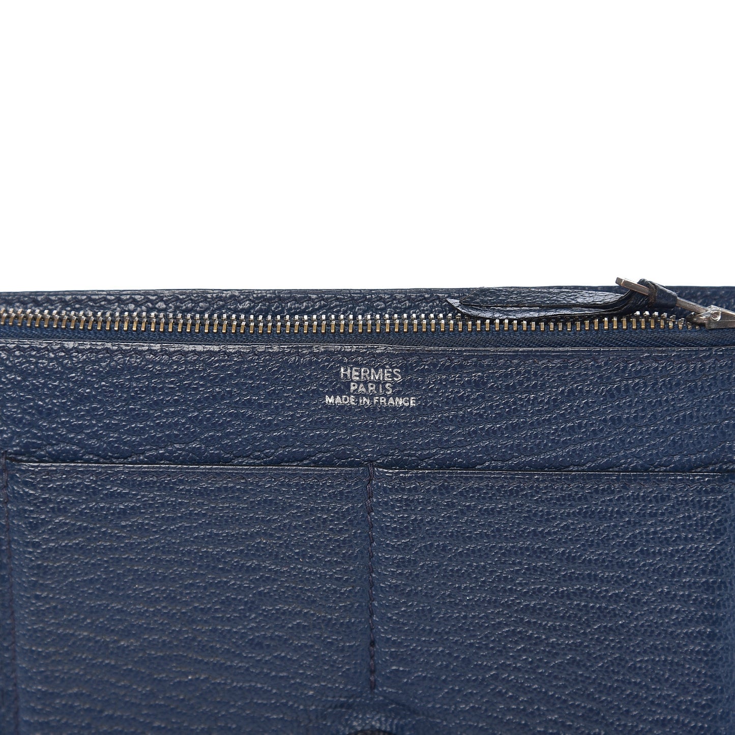 Chevre Mysore Dogon Duo Wallet Bleu De Prusse