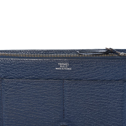 Hermes Chevre Mysore Dogon Duo Wallet Bleu De Prusse 5 of 10