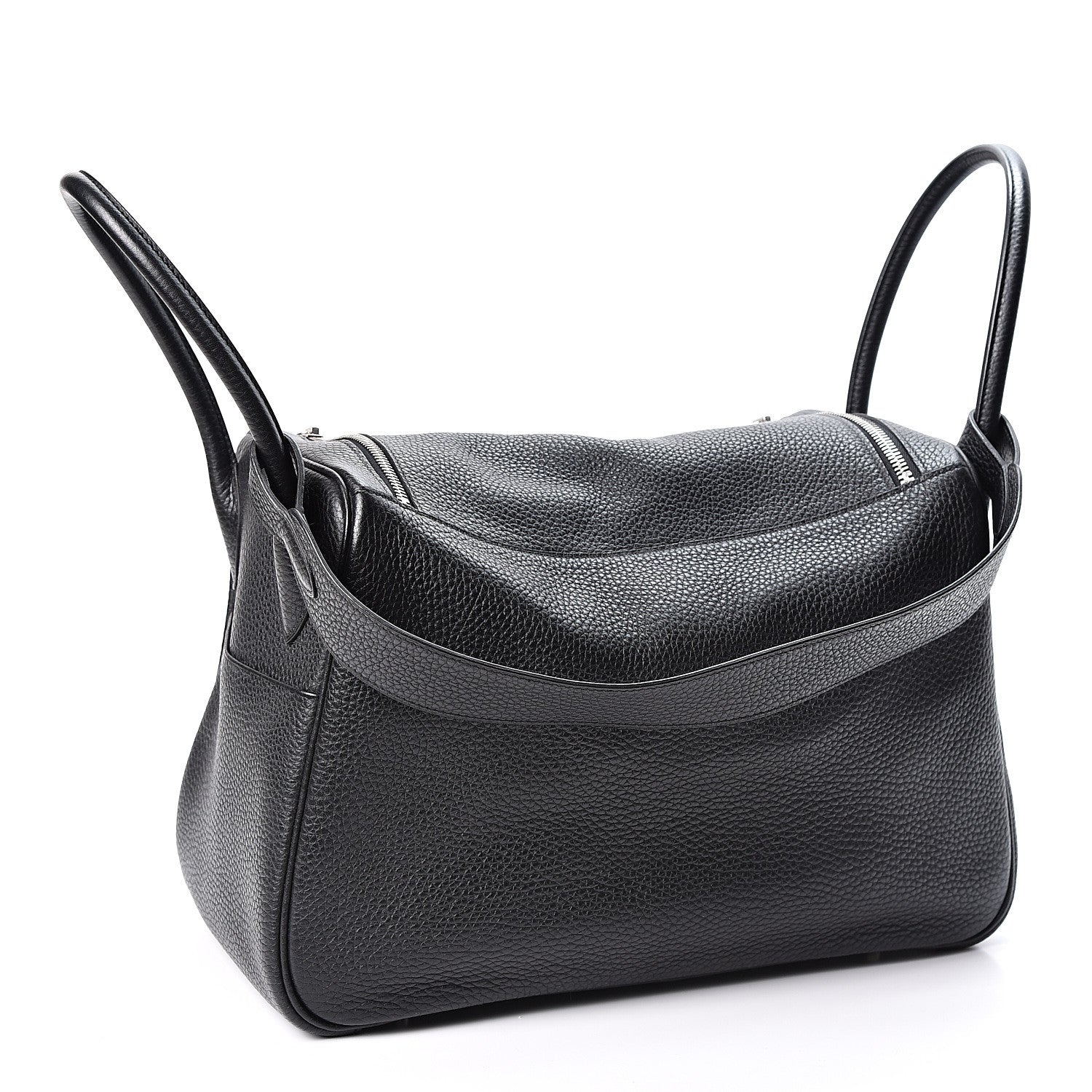 Hermes Taurillon Clemence Lindy 34 Black 2 of 9