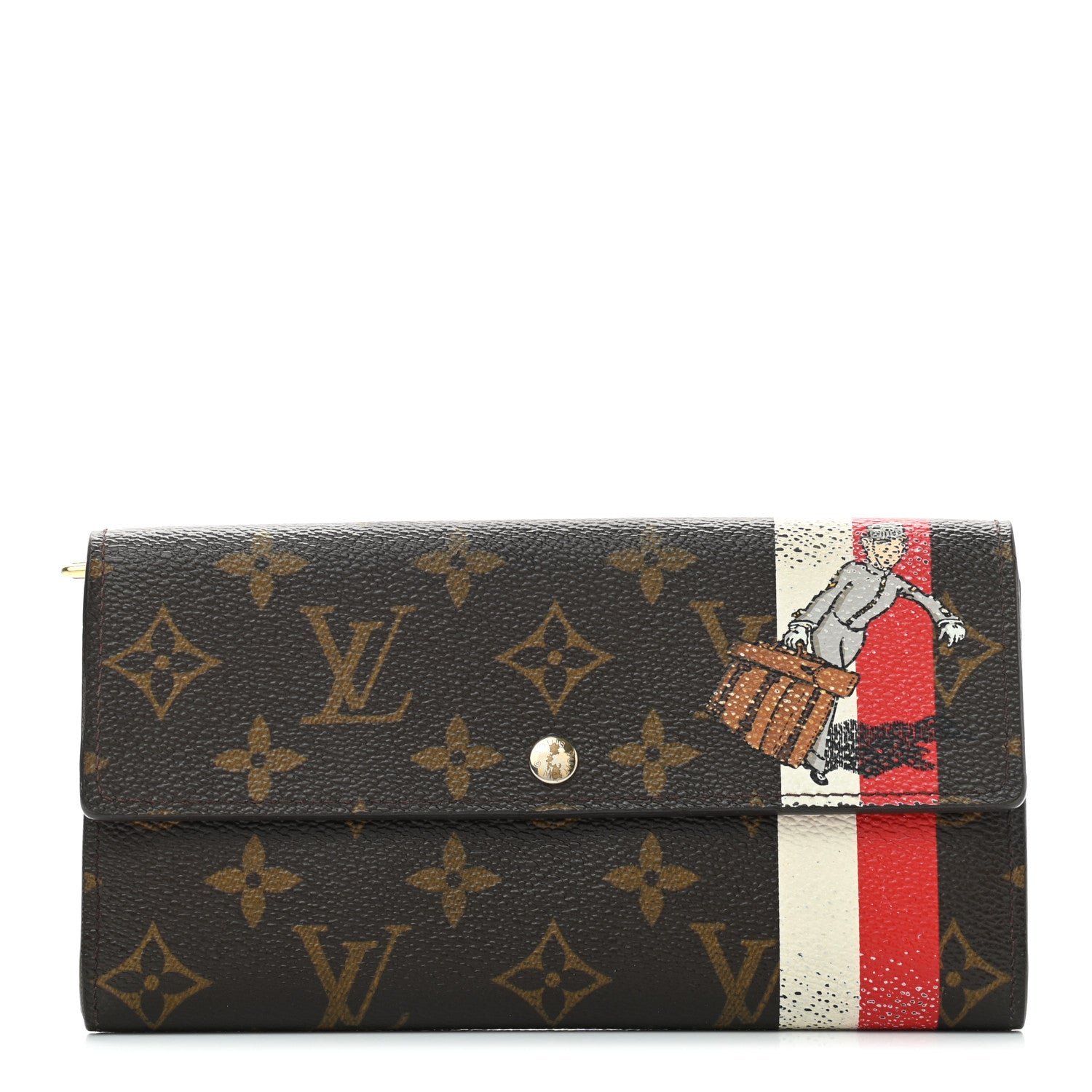 Louis Vuitton Monogram Groom Sarah Wallet 1 of 10