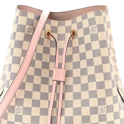 Louis Vuitton Damier Azur Neonoe MM Eau De Rose 7 of 12
