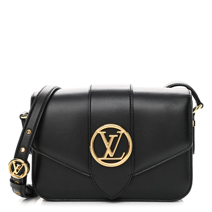 Louis Vuitton Smooth Calfskin LV Pont 9 Black 1 of 9