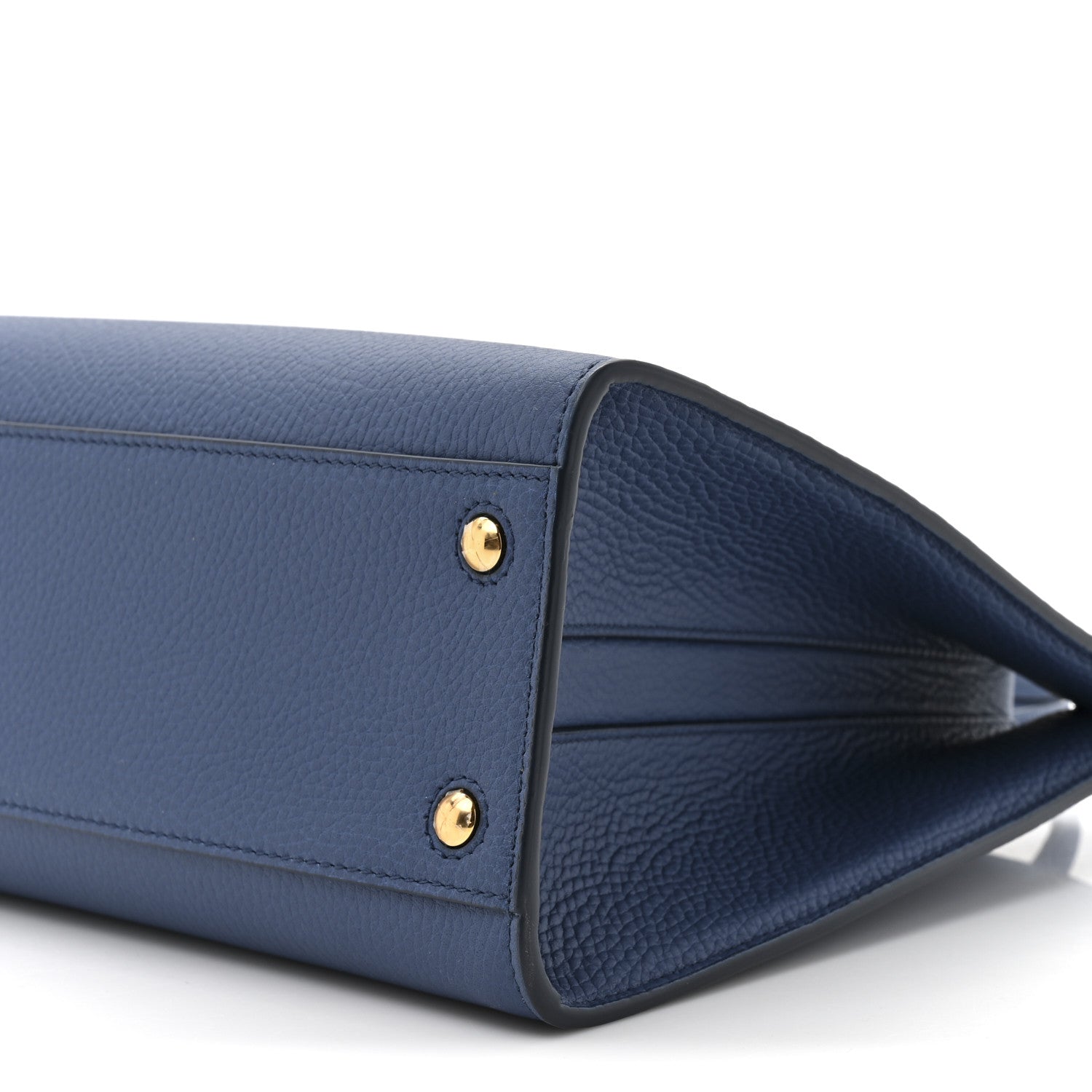 Burberry Grained Calfskin Small Frances Tote Navy 8 of 9