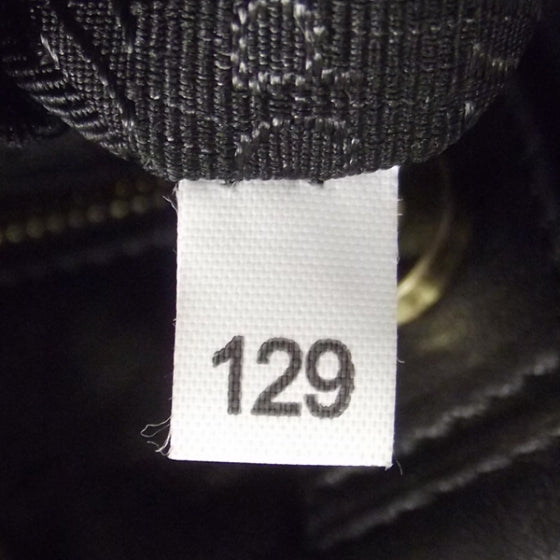Prada Nappa Leather Stripe Tote Black 9 of 10