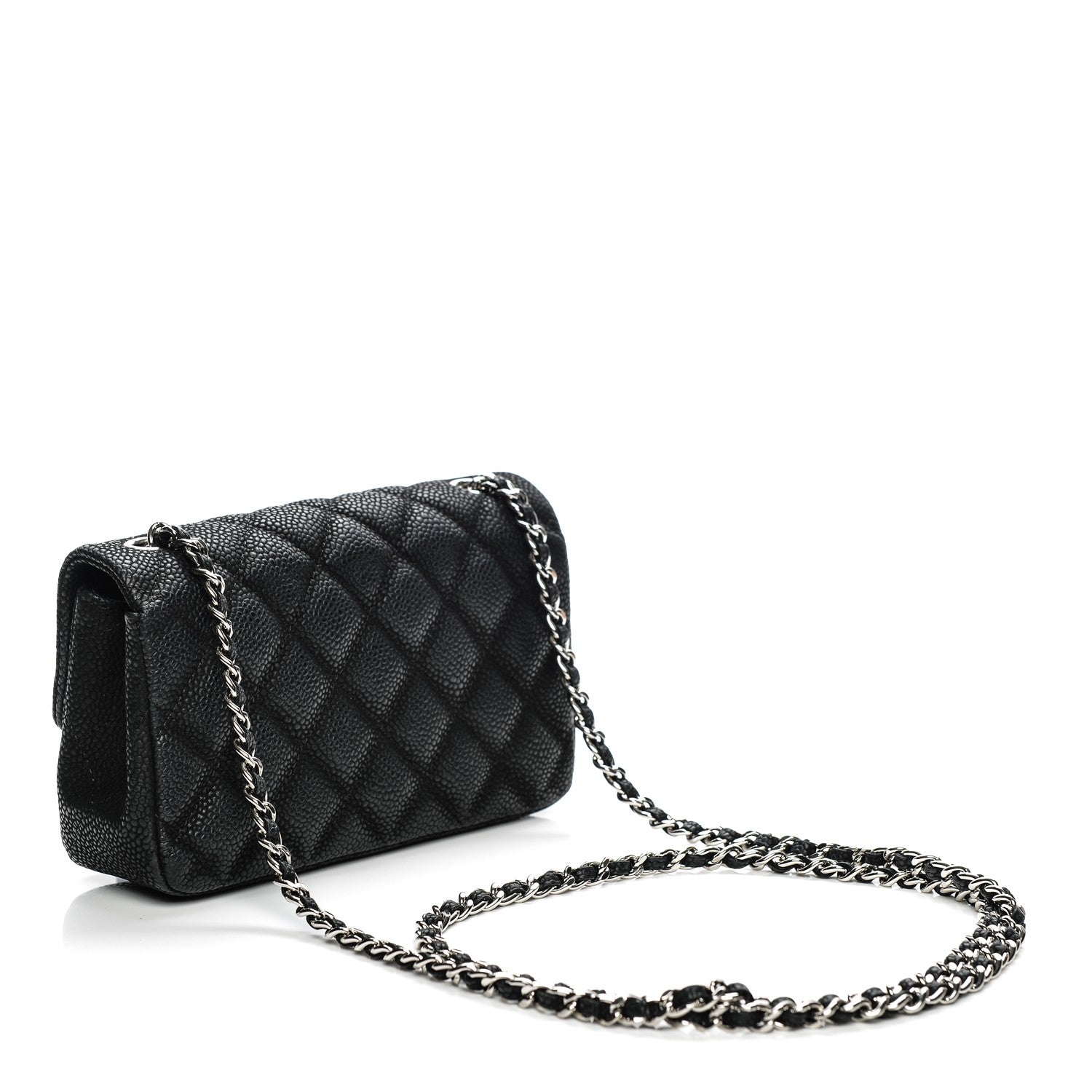 Chanel Iridescent Caviar Quilted Extra Mini Flap Black 3 of 7