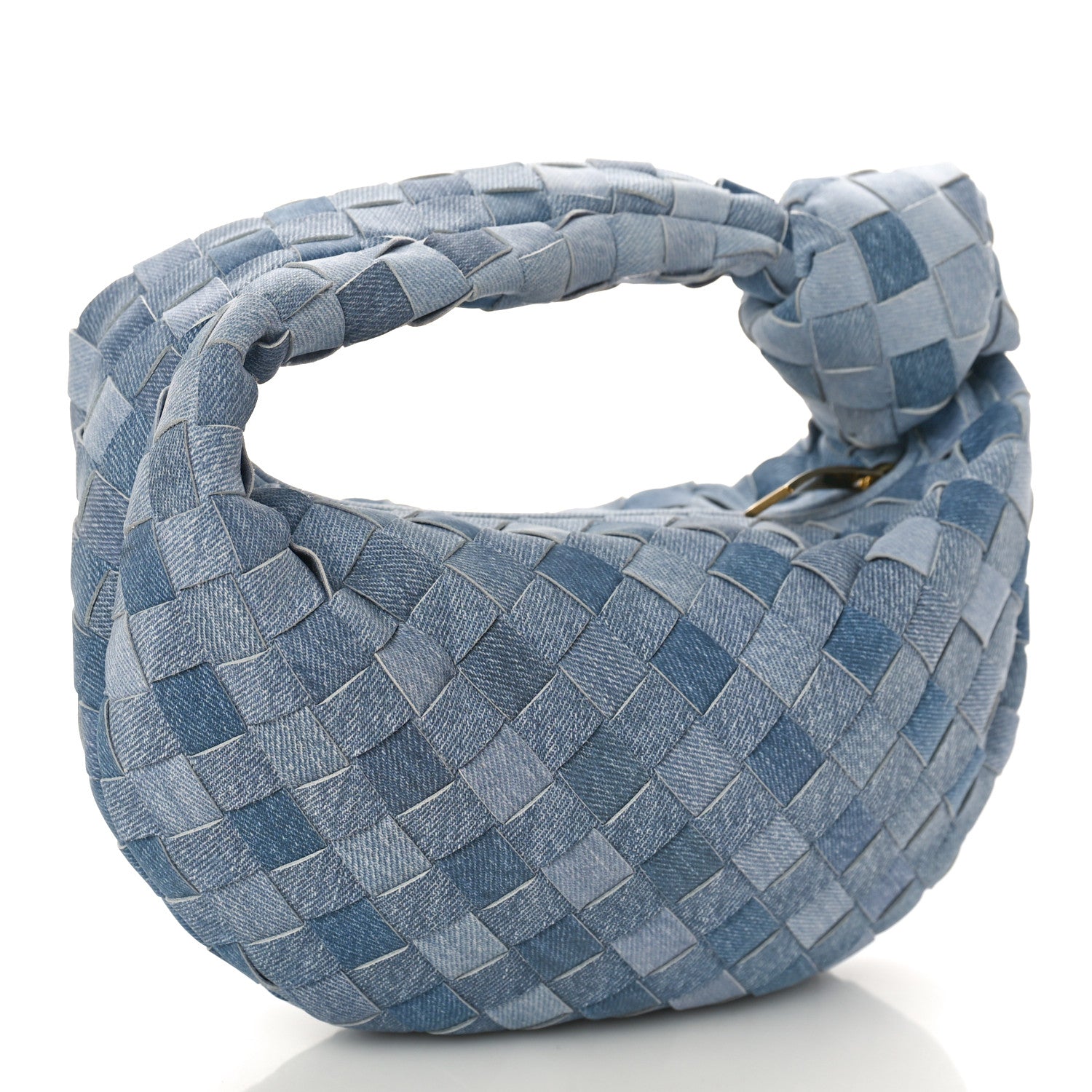 Bottega Veneta Nappa Denim Effect Intrecciato Mini Jodie Denim 2 of 8