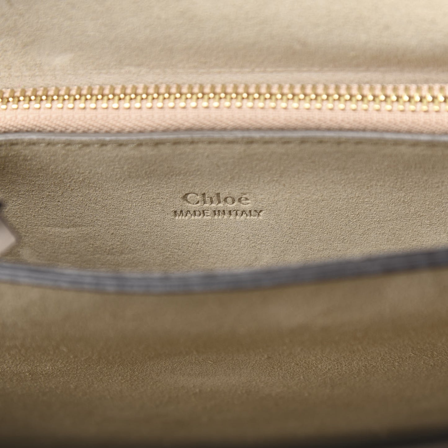 Calfskin Suede Medium Faye Shoulder Bag Motty Grey