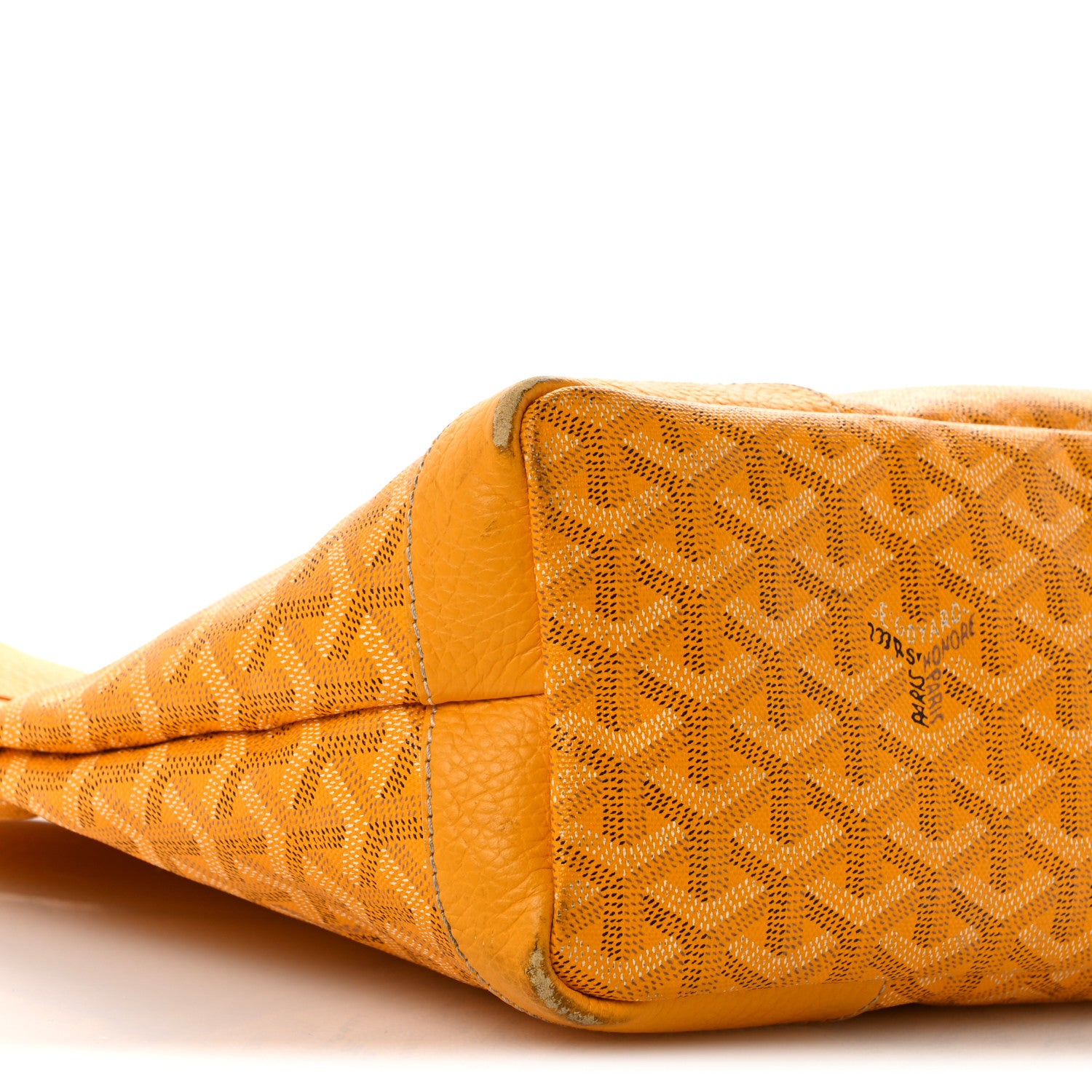 Goyard Goyardine Grenadines Hobo Yellow 9 of 13