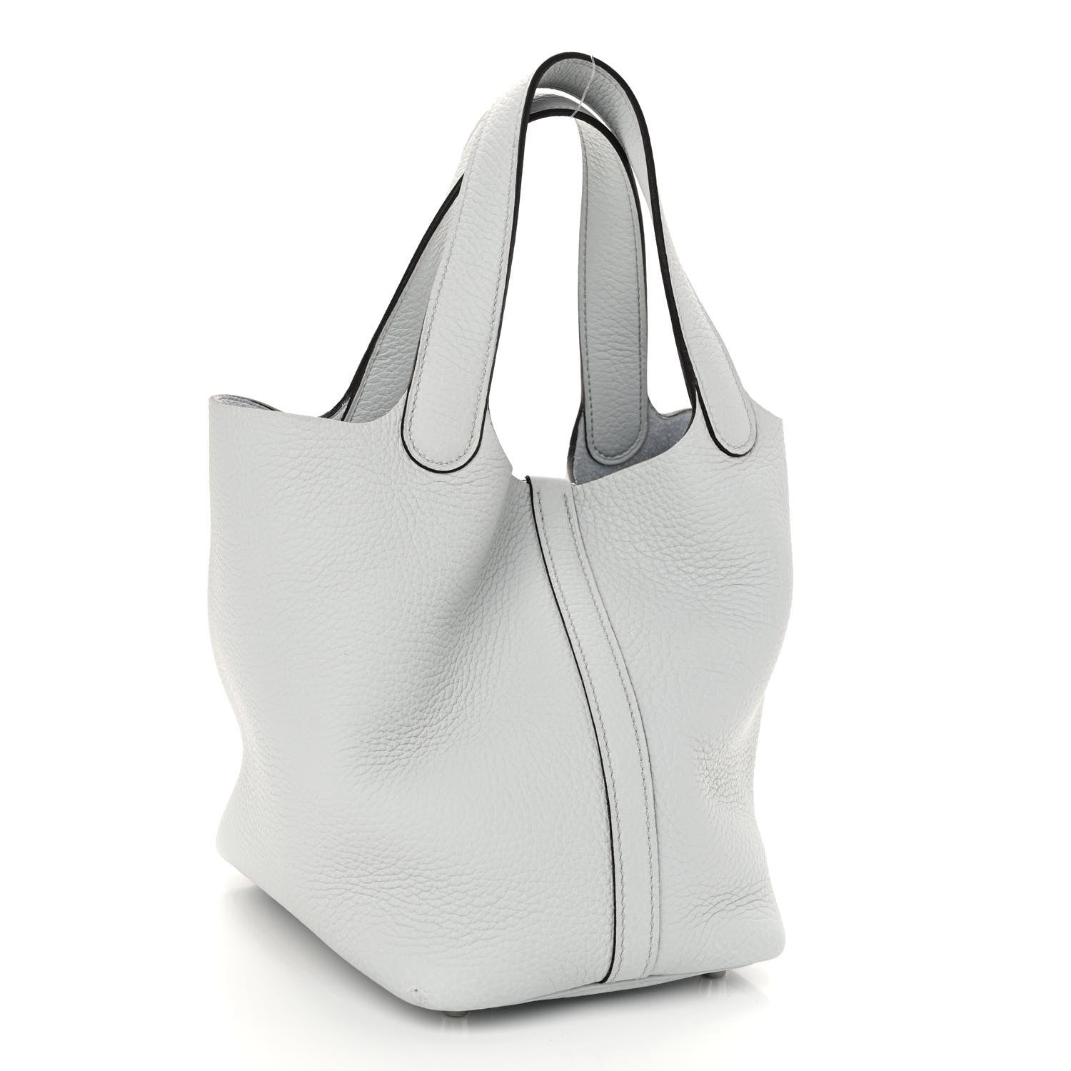 Hermes Taurillon Clemence Picotin Lock 18 PM Bleu Pale 3 of 11