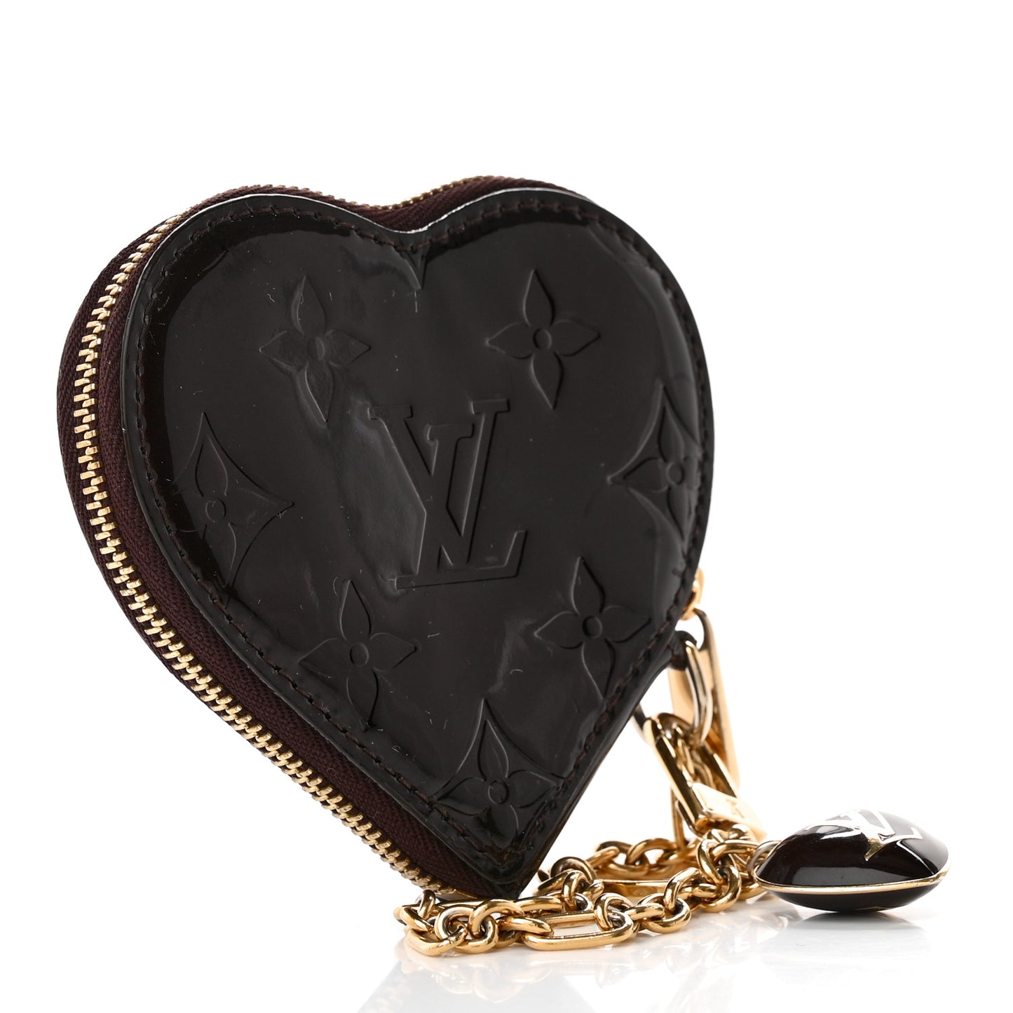 Vernis Coeur Heart Coin Purse Amarante
