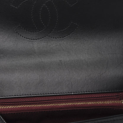 Chanel Calfskin Chevron Stitched Small Coco Flap Bag Black 11 of 12