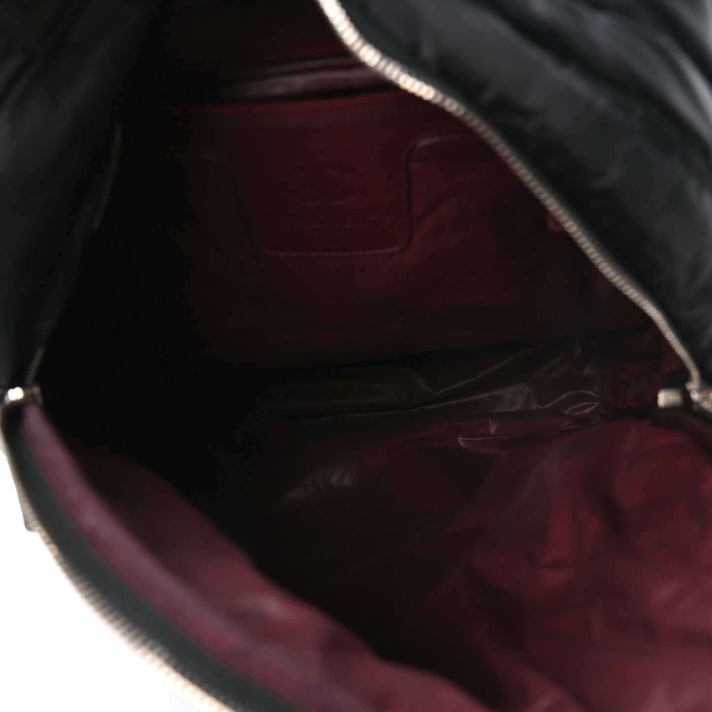 Nylon Quilted Coco Cocoon Backpack Black