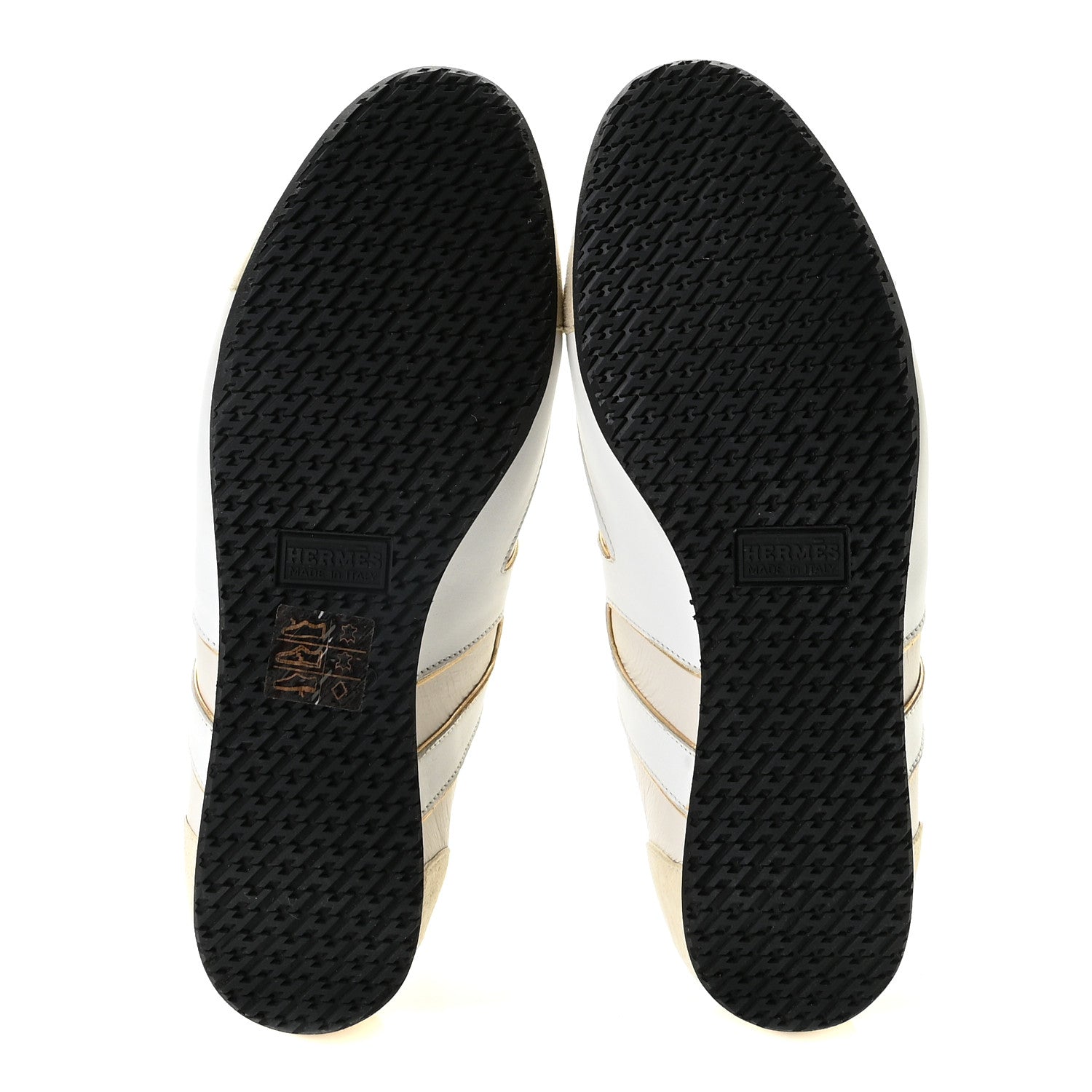 Hermes Calfskin Suede Goatskin Womens Tie Break Sneakers 37.5 6 of 8