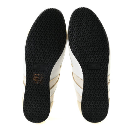 Hermes Calfskin Suede Goatskin Womens Tie Break Sneakers 37.5 6 of 8