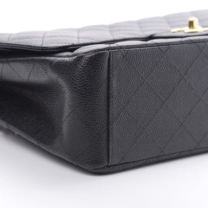 Chanel Caviar Quilted Maxi Double Flap Black 9 of 10