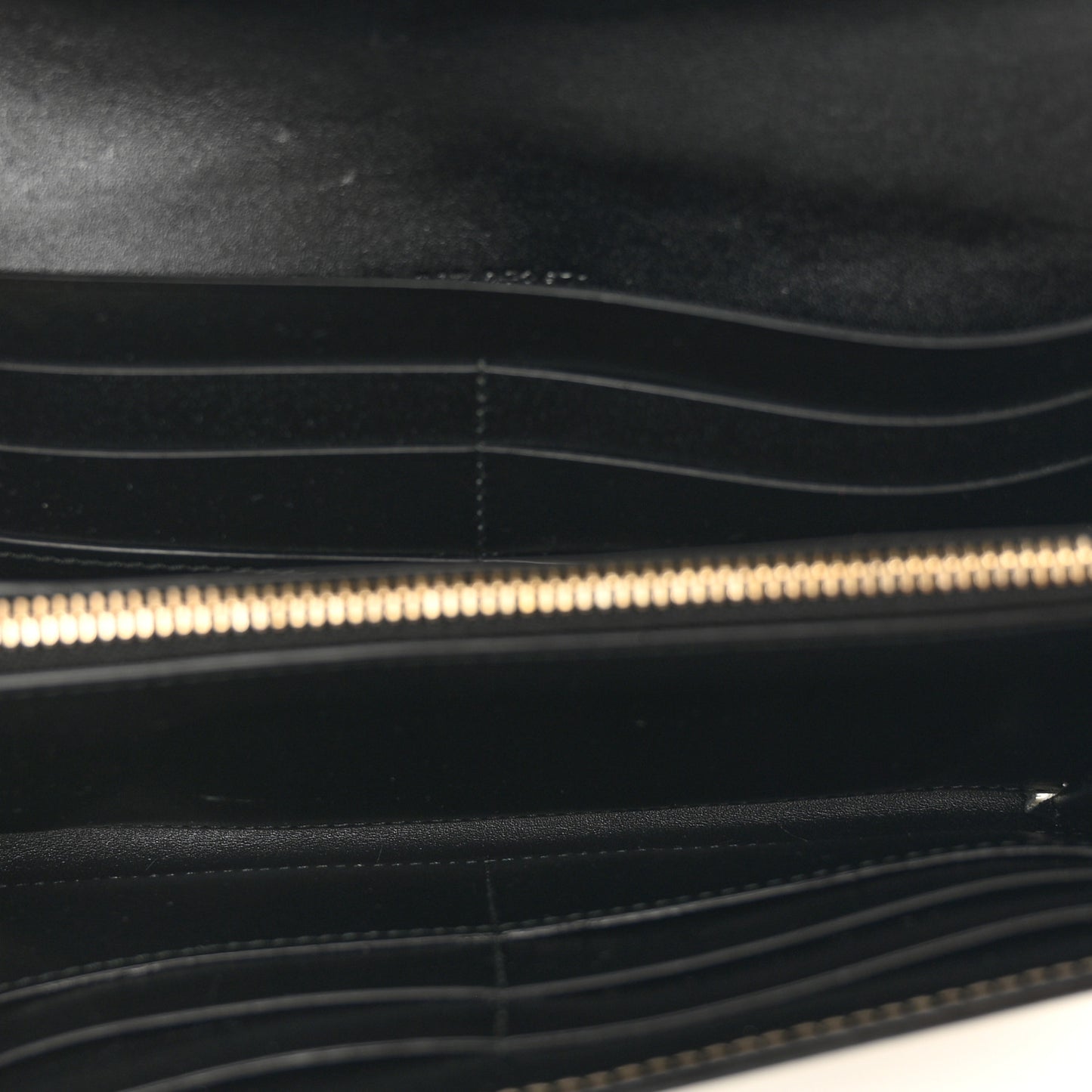 Metallic Calfskin Serpenti Forever Wallet Silver